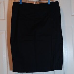 Lane Bryant Wrap Black Pencil Skirt - 14
